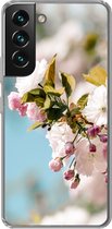 Geschikt voor Samsung Galaxy S22 hoesje - Bloemen - Bloesem - Lente - Siliconen Telefoonhoesje