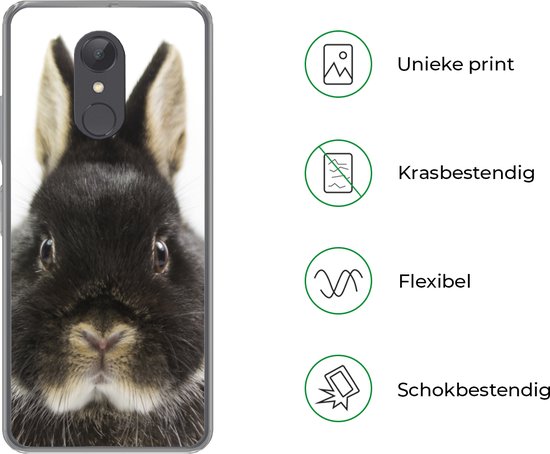 Coque Xiaomi Redmi 5 - Lapin - Animaux domestiques - Fourrure - Coque de téléphone en Siliconen