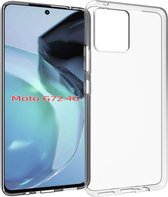 Motorola Moto G72 Hoesje - MobyDefend Transparante TPU Gelcase - Volledig Doorzichtig - GSM Hoesje - Telefoonhoesje Geschikt Voor Motorola Moto G72