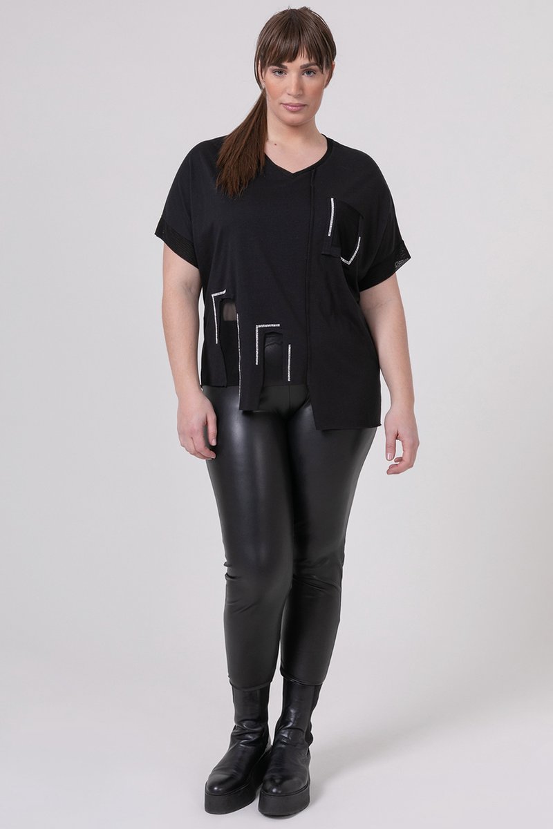 Mat shirt kort stiksel details | bol.com