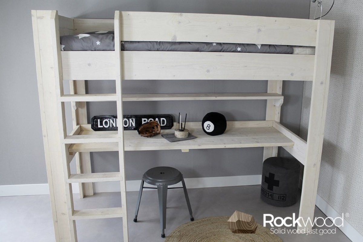 Rockwood® Bouwpakket Hoogslaper Steigerhout antraciet wash Naturel
