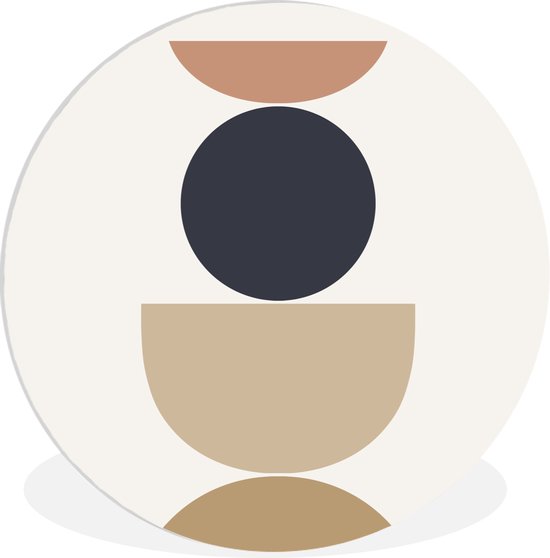 Wall Circle - Wall Circle Indoor - Cercle - Figures Géométriques - Abstrait - 60x60 cm - Décoration murale - Peintures Ronds