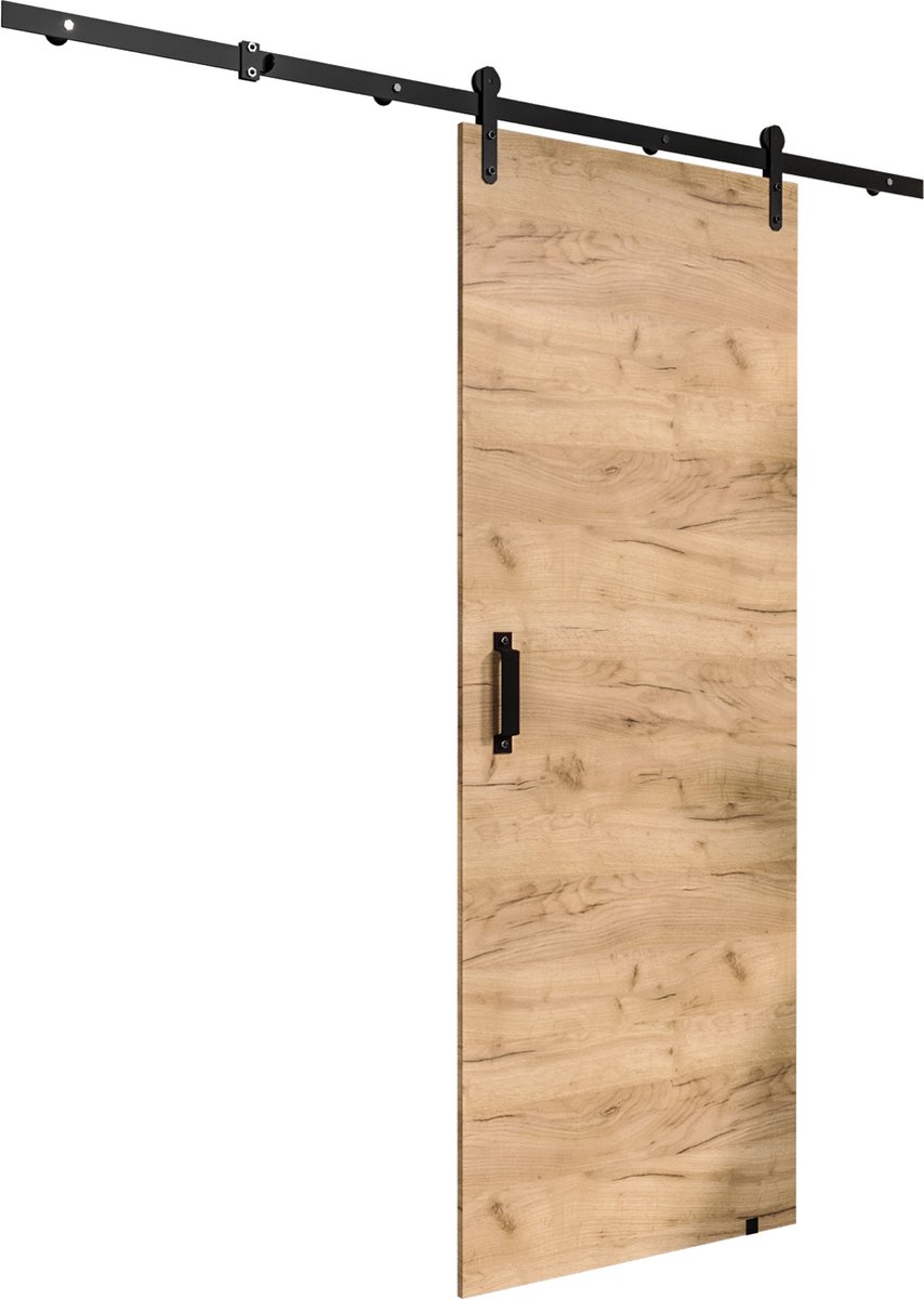 InspireMe - Schuifdeursysteem met rail - 90x204cm - PARKER I 90 - Gouden Eik