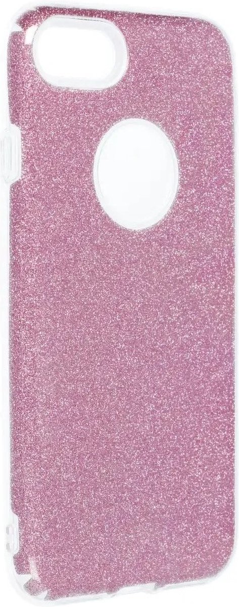 Glanzende Glitter Back Cover hoesje iPhone SE (2022 / 2020) / 8 / 7 - Roze