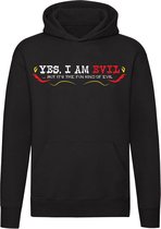 Yes i´m evil | funny | gemeen| grappig | duivels| vleugels | bloed | grapje| leuk persoon | vleugels | Unisex | Trui | Hoodie | Sweater | Capuchon