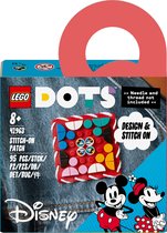 LEGO DOTS 41963 Plaque à Coudre Mickey Mouse et Minnie Mouse