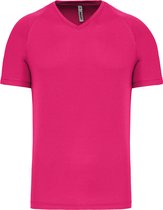 Chemise de sport pour homme ' Proact' avec col en V Fuchsia - M