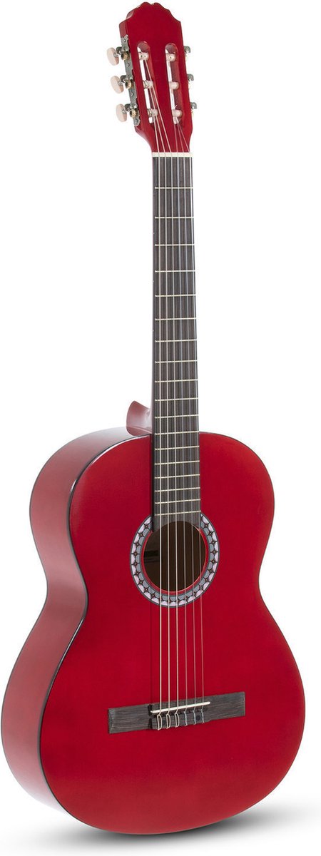 Klassieke gitaar Basic 4/4 transparant rood - Pure Gewa