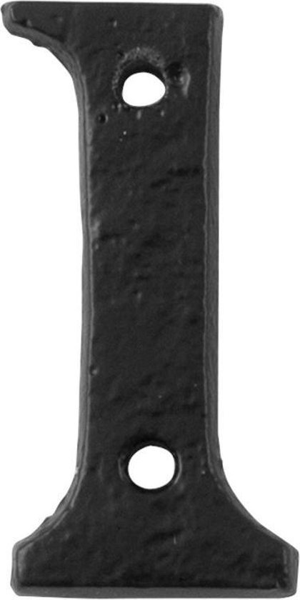 Wasserette Inactief kloon Huisnummer 1/ 50mm smeedijzer zwart | bol.com
