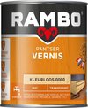 Rambo Pantser Vernis Acryl - Transparant Mat - Kras- & Stootvrij - Sterke Hechting - 0.75L