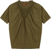 Daalder short sleeve dress 79 khaki smock Green: 140/10yr