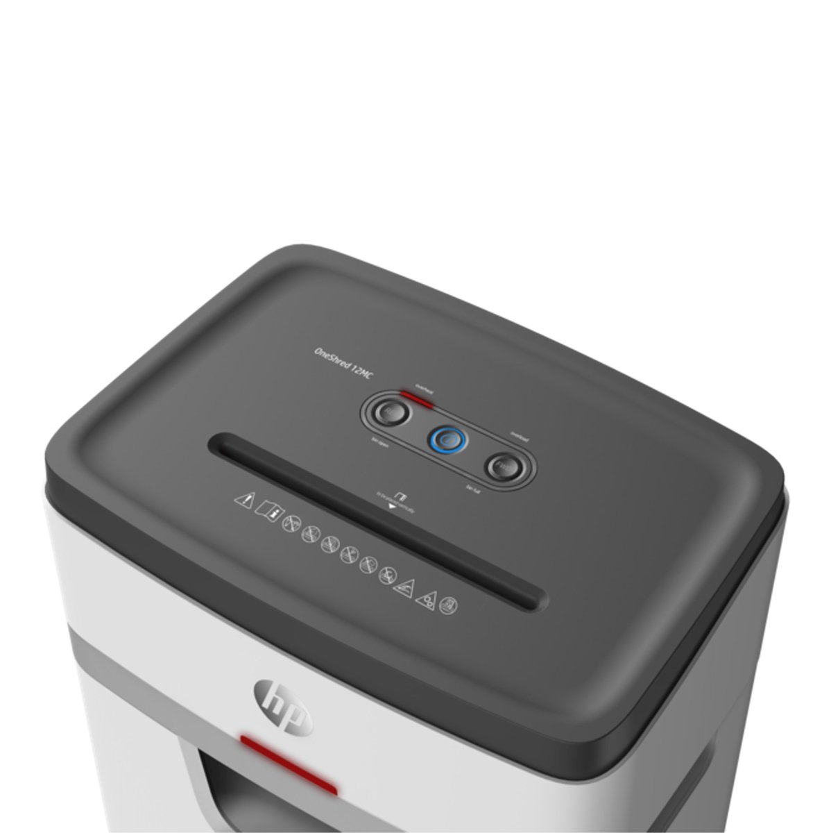 HP OneShred 18CC Papierversnipperaar - Shredder - Beveiligingsniveau P-4 - 18 vel DIN A4 - Cross Cut - 25 Liter - Kantoorgebruik - Professioneel - Wit thumbnail 2