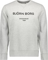 Björn Borg logo crew - grijs - Maat: S