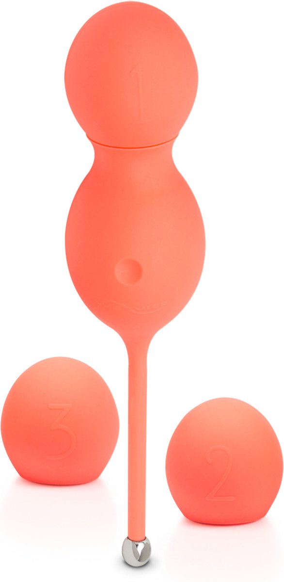 Goedkoopste We-Vibe - Bloom Vibrating Kegel Balls met app control - Perzikroze