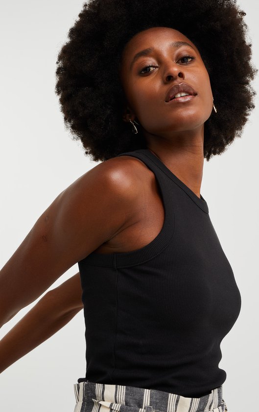 WE Fashion Débardeur femme côtelé