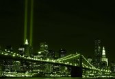 Fotobehang City Brooklyn Bridge New York City | XXL - 312cm x 219cm | 130g/m2 Vlies