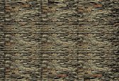 Fotobehang Stone Wall | DEUR - 211cm x 90cm | 130g/m2 Vlies