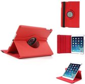 iPad Air 2 hoes 360 graden roteerbare hoes PU Leder Rood