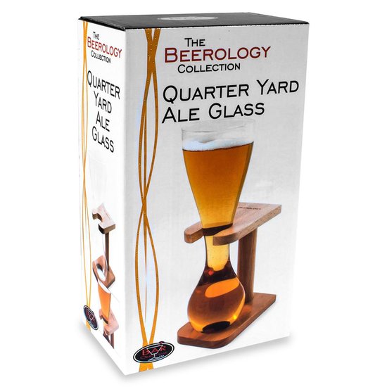 Bar Originale - Quarter Yard of Ale Glas - Standard en bois - Verre à bière  Kwak Koetsiers | bol.com