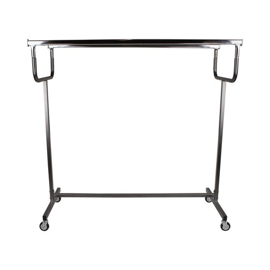 Gordijnstang, binnenrail, 2-loops, van roestvrij staal, diameter van 2,54 cm, verstelbaar, met eindkap, voor keuken, slaapkamer, raam, 76-186 cm, zwart