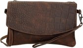 Micmacbags Everglades clutch - Dark Brown