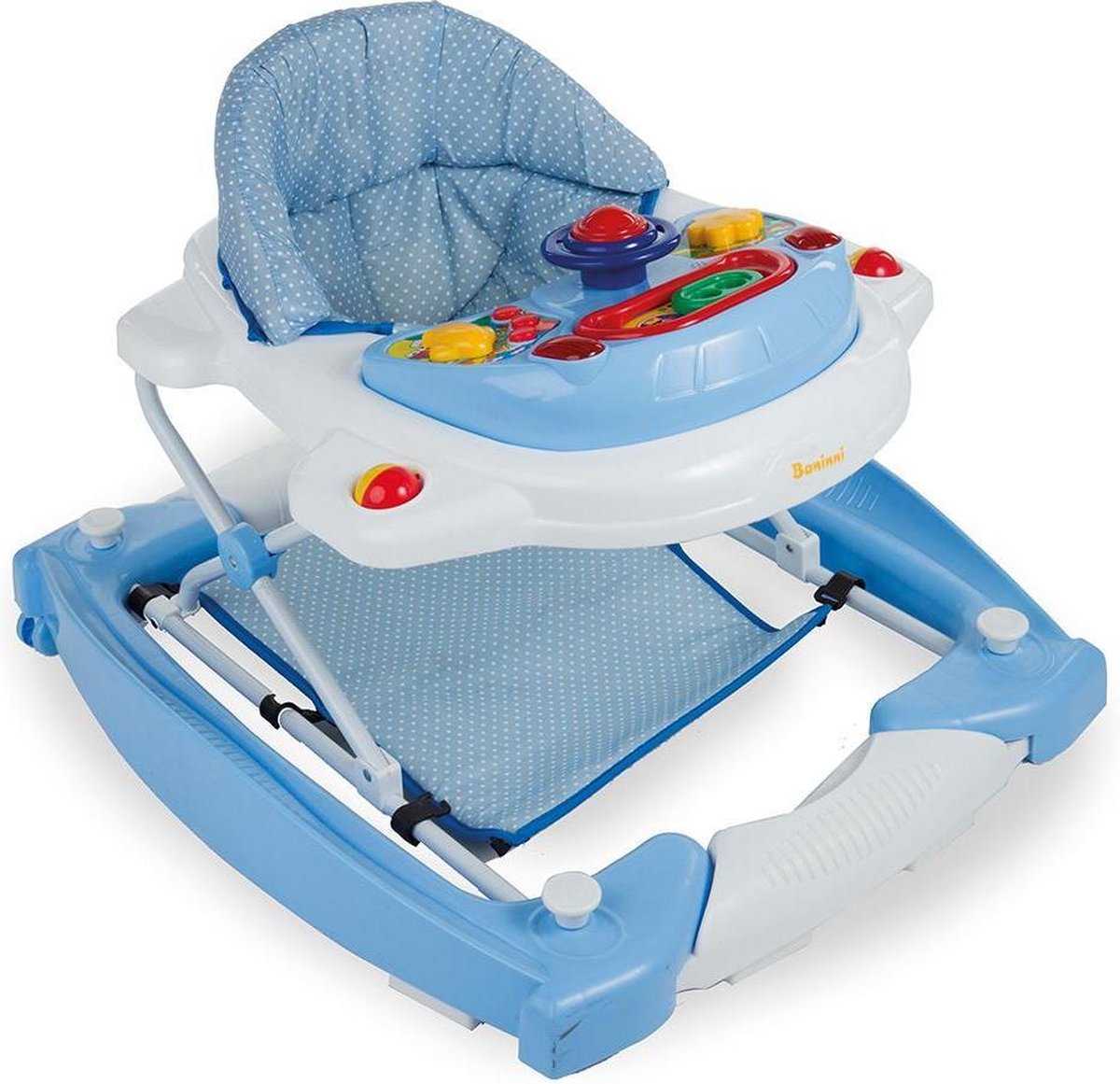 Bol Com Baninni Loopstoel Met Schommelfunctie Blauw