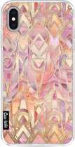 Casetastic Apple iPhone XS Max Hoesje - Softcover Hoesje met Design - Coral and Amethyst Art Print