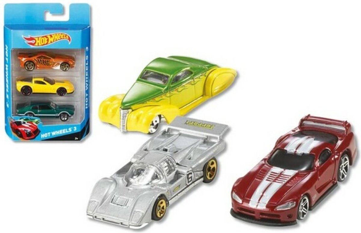 Hot Wheels Cadeauset met 3 Auto s Speelgoedvoertuig bol