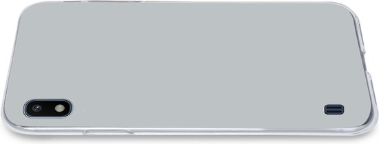 Telefoonhoesje Geschikt voor Samsung Galaxy A10 hoesje - Interieur - Grijs - Licht - Siliconen Telefoonhoesje Telefoonhoesje