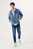 Chief Byron Heren Skinny Fit Jeans Blauw - Maat W29 X L30