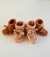 mini boosté| Bébé tricotés main - chaussettes - chaussons - bébé & soins 0 mois - 11 cm - filles/garçons - semelle souple - unis - chaussons - enfants - premières chaussures de bébé - noël - cadeau de noël - bébé