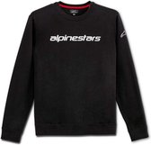 ALPINESTARS Linear Crew Sweatshirt Heren - Black / White - XL