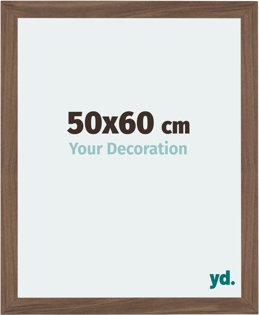 Your Decoration - Fotolijst 50x60 cm - MDF - Walnoot Donker - Mura
