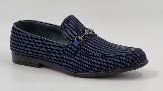 DEJAVU - Heren Instappers - Heren Loafers - Blauw - Maat 41