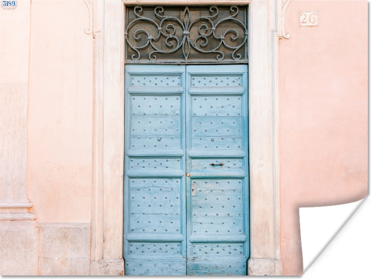 Deur - Rome - Blauw - Architectuur