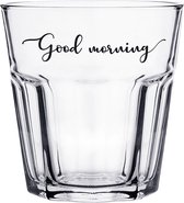 Clayre & Eef Waterglas 250 ml Glas Good morning Drinkbeker