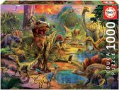 EDUCA-puzzel 1000 stukjes - Dinosaur Land