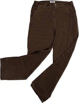 Stretch corduroy broek met elastische taille grijs maat 25 (kort)