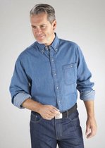Jeans shirt Arizona, lange mouw, kleur jeans-blauw, maat XL