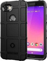 Google Pixel 3A Hybride Rugged Armor Hoesje Zwart