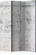 Vouwscherm - Kamerscherm - Betonnen muur 135x172cm, gemonteerd geleverd, dubbelzijdig geprint