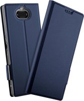 Sony Xperia 10 Plus Luxe Portemonnee Hoesje Blauw