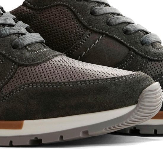 NoGRZ H.deKeyser - Leren heren sneakers - Grijs - Maat 40 | bol.com