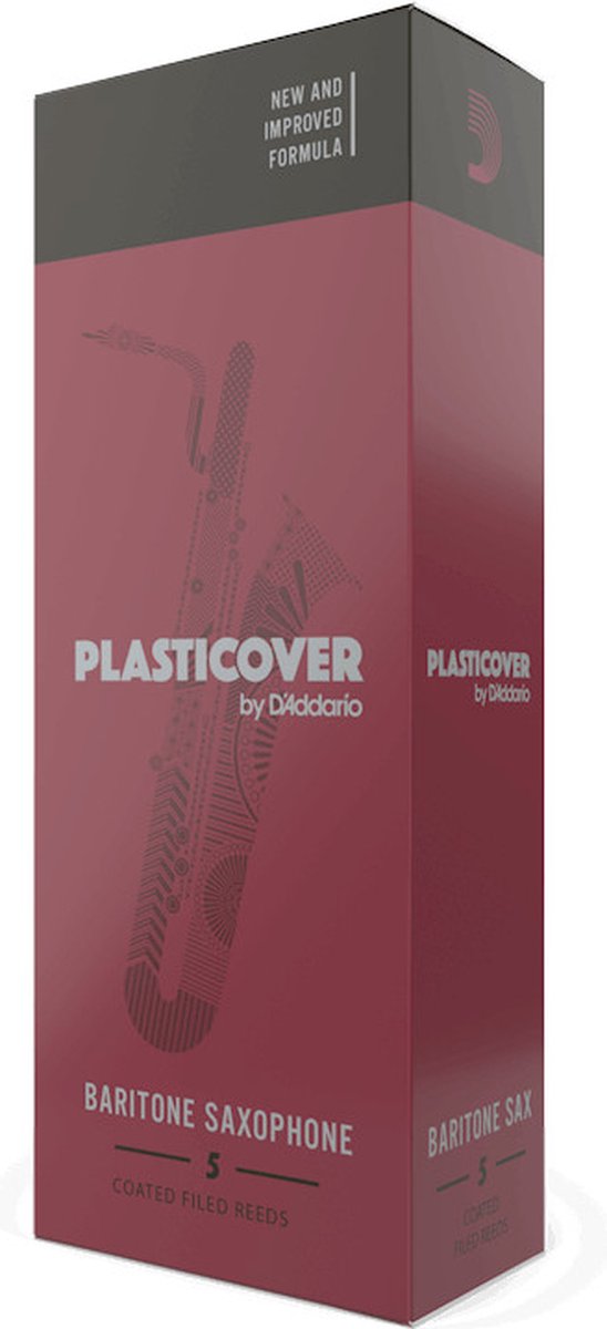 D'Addario Woodwinds Plasticover Baritone Saxophone Reeds 3.0 (5 stuks)
