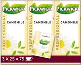 Thee pickwick camomile 25x1.5gr | Omdoos a 3 pak x 25 stuk | 3 stuks