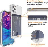 Smartphonica Samsung Galaxy A40 hoesje met pasjeshouder - transparant TPU shockproof / Siliconen / Back Cover geschikt voor Samsung Galaxy A40