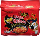 Samyang Hot Chicken Flavor Ramen 2x Spicy - Noedels - 5 x 140 gram