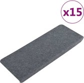 vidaXL-Trapmatten-zelfklevend-15-st-65x24,5x3,5-cm-grijs