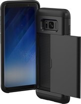 iMoshion Hoesje Geschikt voor Samsung Galaxy S8 Hoesje - Ruimte voor 2 pasjes - iMoshion Backcover met pasjeshouder - Zwart