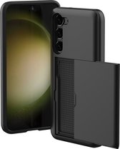 iMoshion Hoesje Geschikt voor Samsung Galaxy S23 - Ruimte voor 2 pasjes - iMoshion Backcover met pasjeshouder - Zwart